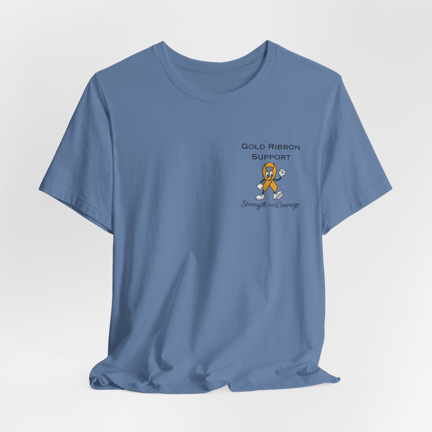 Gold Ribbon Support Tee