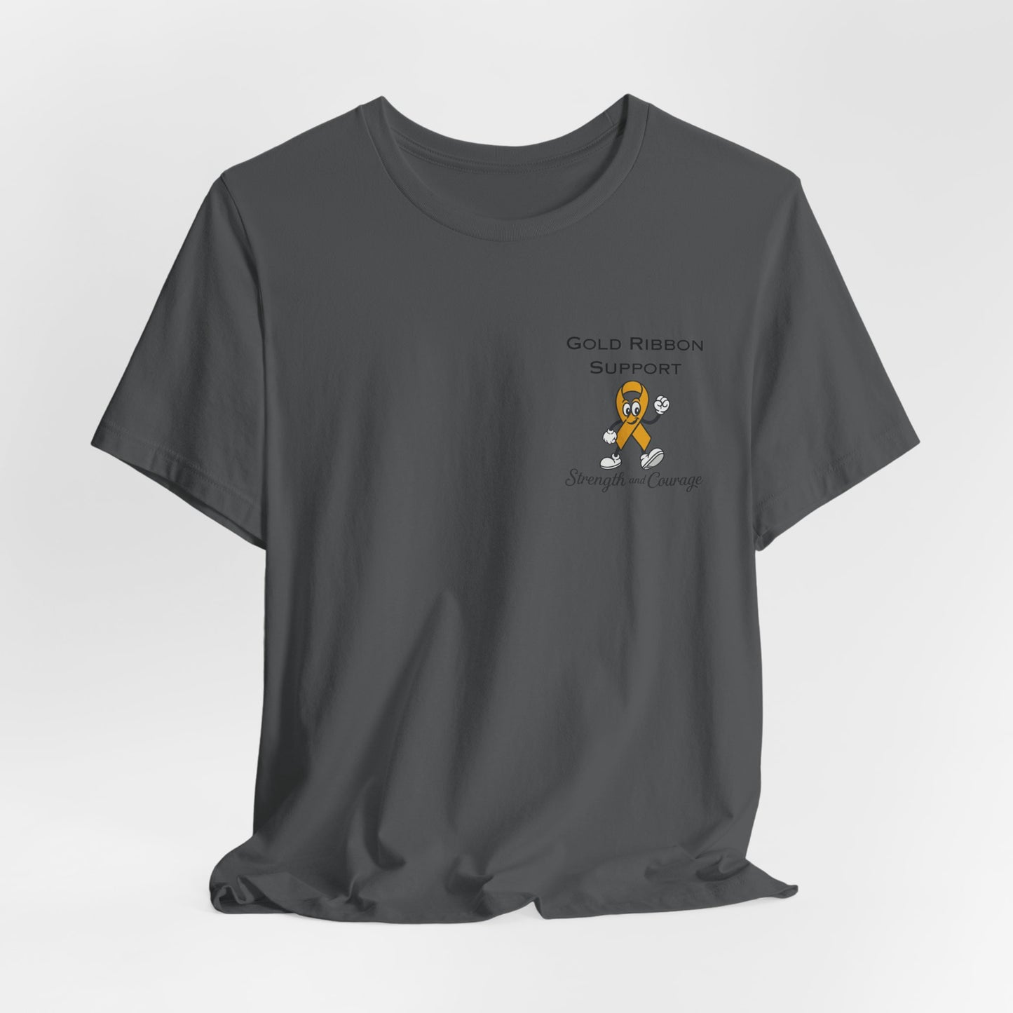 Gold Ribbon Support Tee