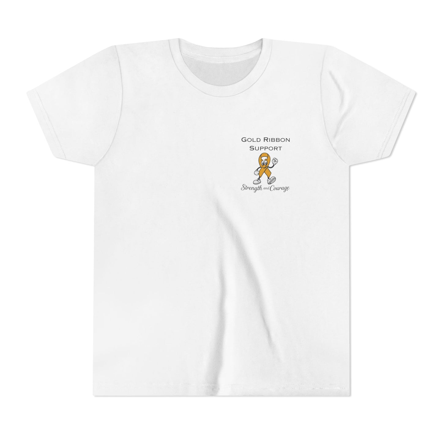 Kids Gold Ribbon Support Tee
