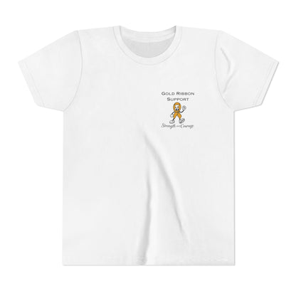 Kids Gold Ribbon Support Tee
