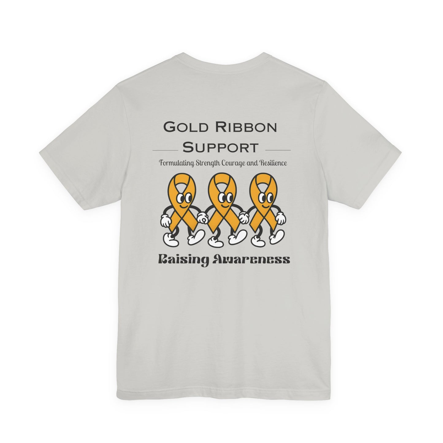 Gold Ribbon Support Tee