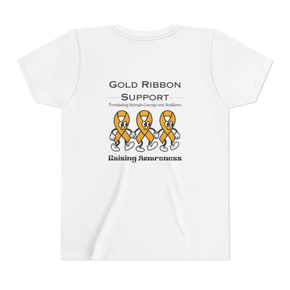 Kids Gold Ribbon Support Tee