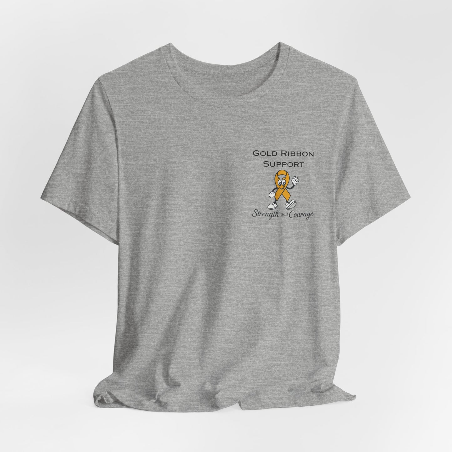 Gold Ribbon Support Tee