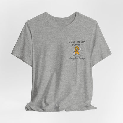 Gold Ribbon Support Tee