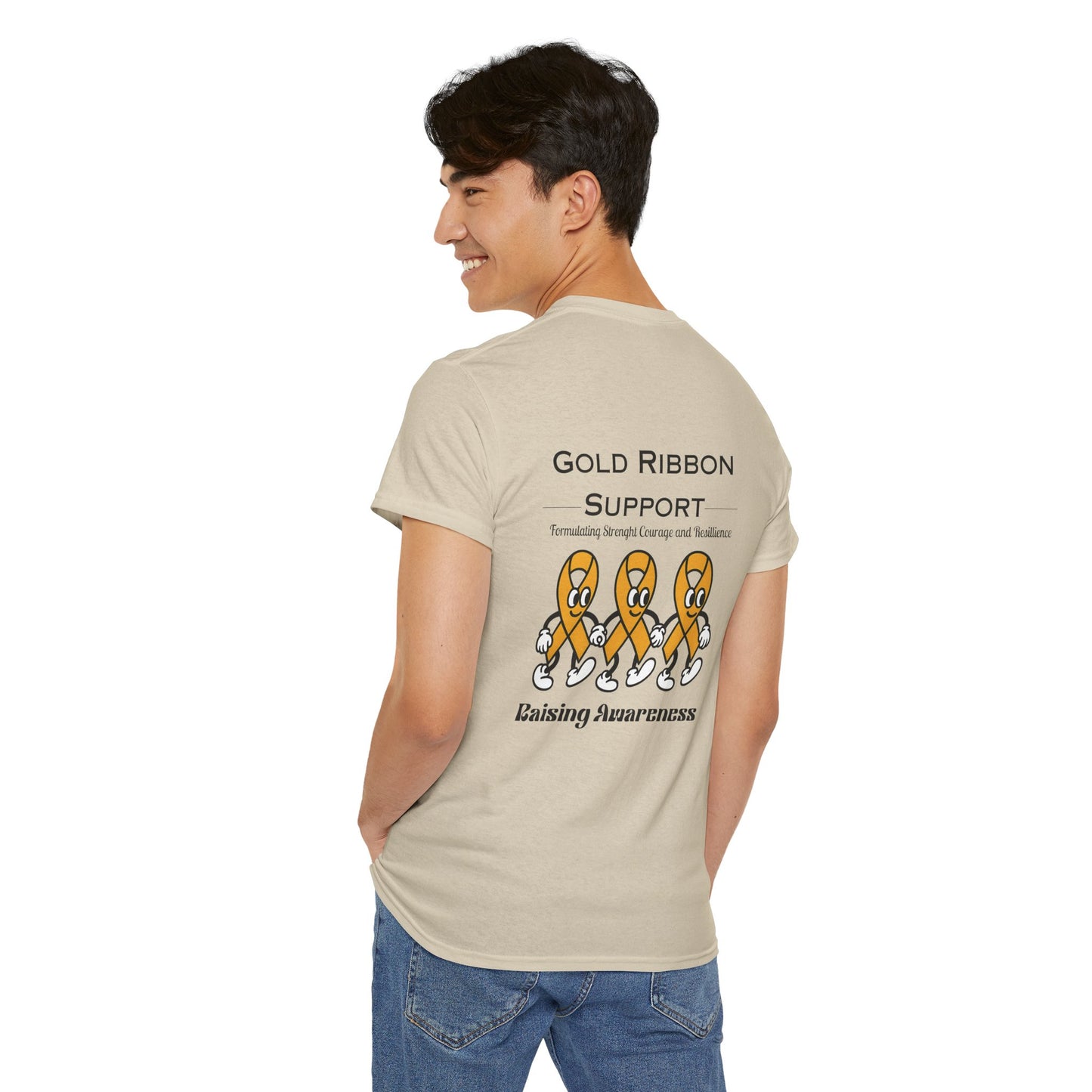 Gold Ribbon Support Shirt