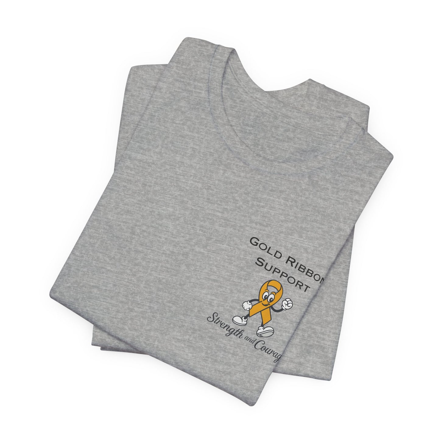 Gold Ribbon Support Tee