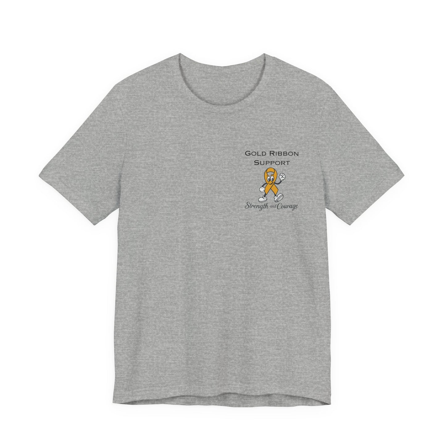 Gold Ribbon Support Tee