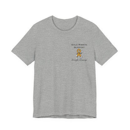 Gold Ribbon Support Tee
