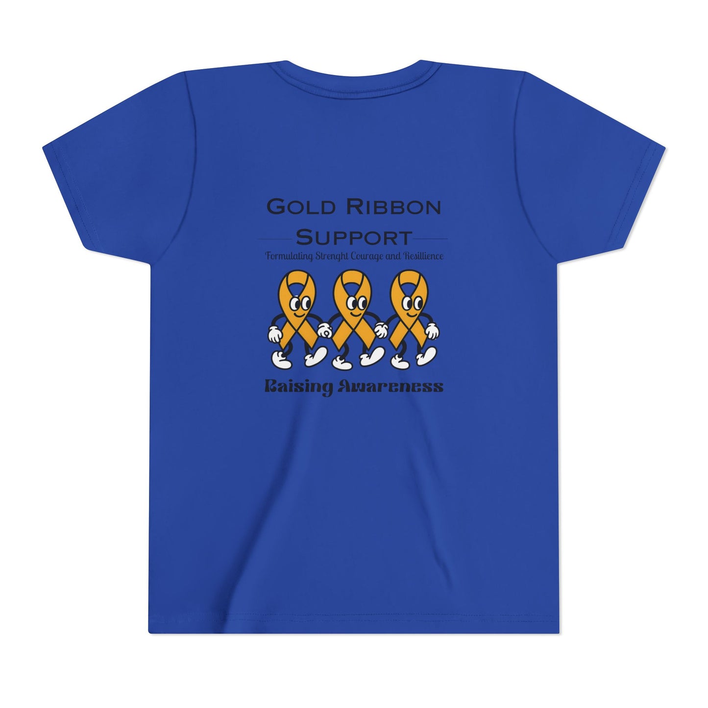 Kids Gold Ribbon Support Tee