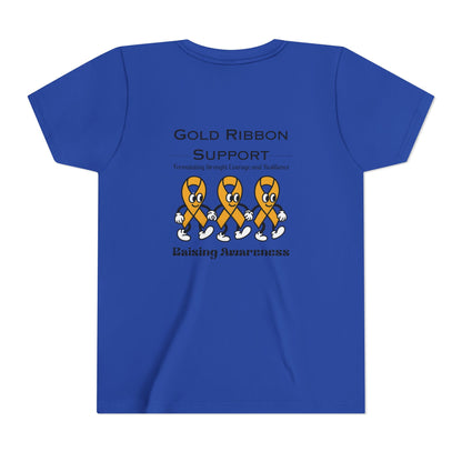 Kids Gold Ribbon Support Tee