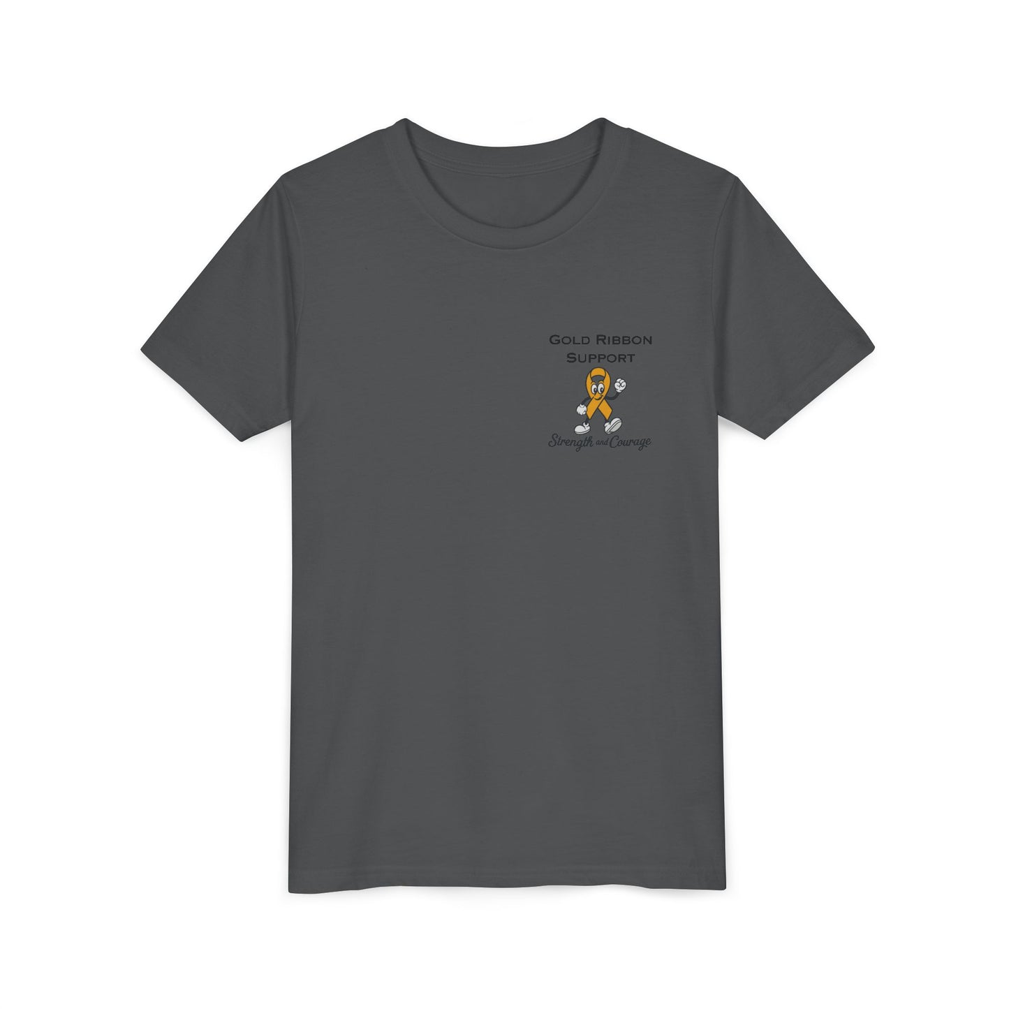 Kids Gold Ribbon Support Tee