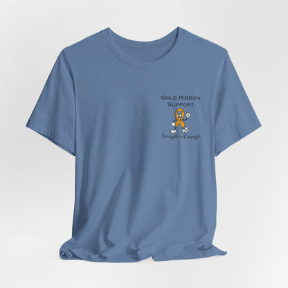 Gold Ribbon Support Tee