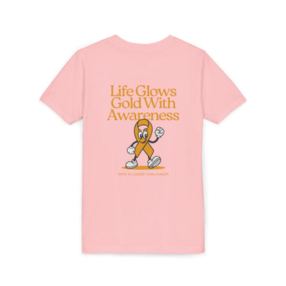 Kids Life Glows Gold Tee
