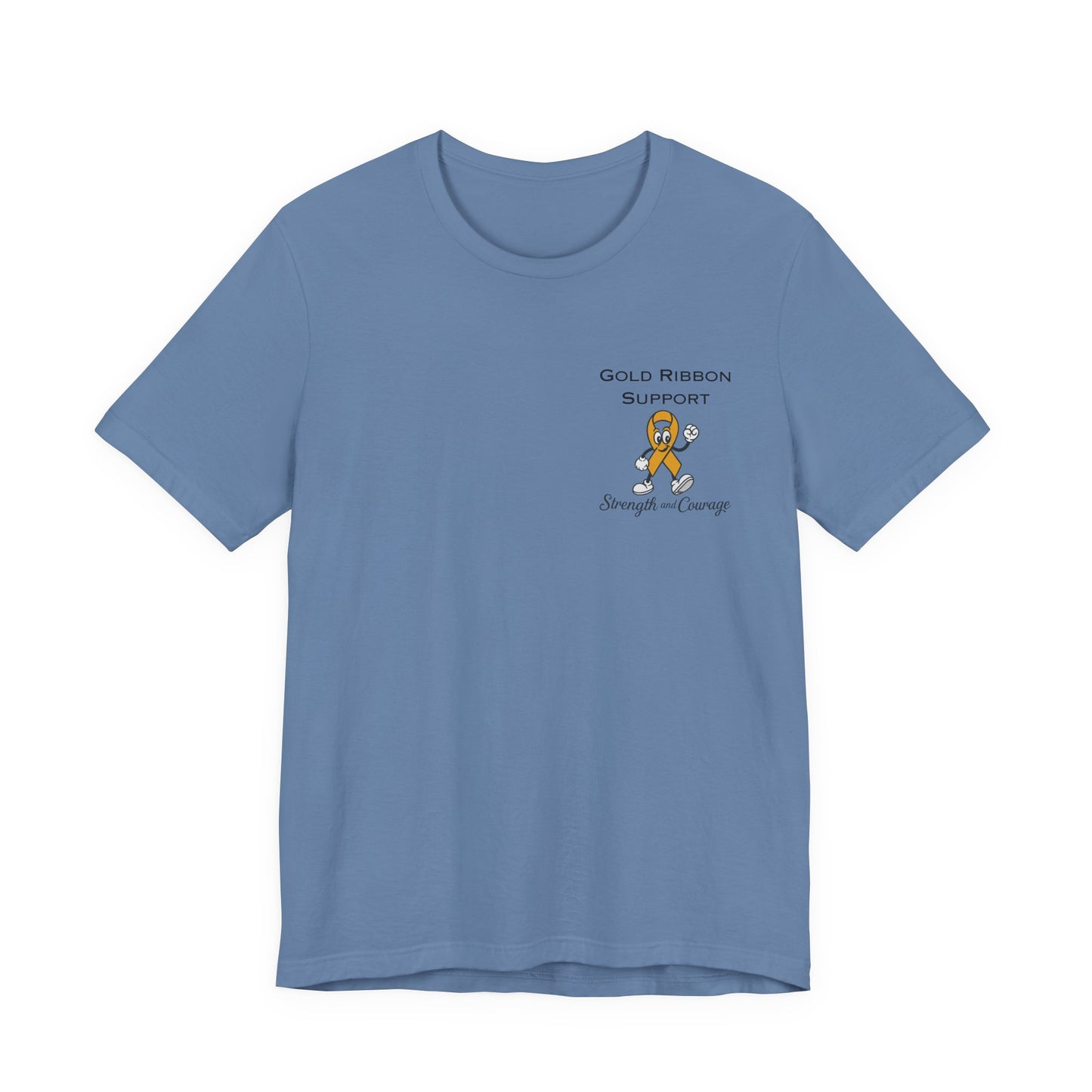 Gold Ribbon Support Tee