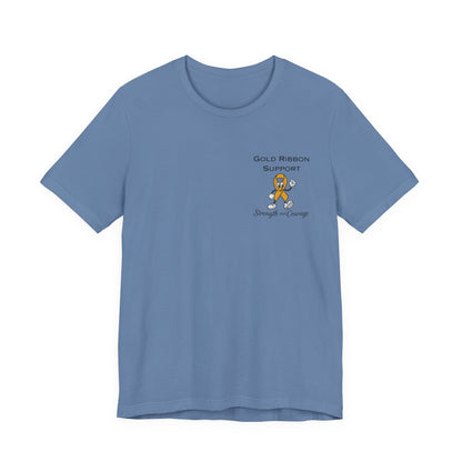 Gold Ribbon Support Tee