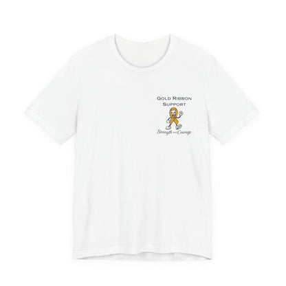 Gold Ribbon Support Tee