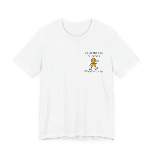 Gold Ribbon Support Tee