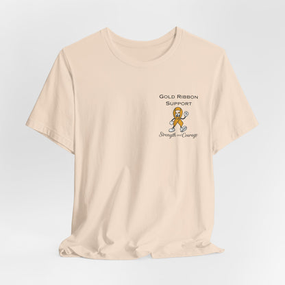 Gold Ribbon Support Tee