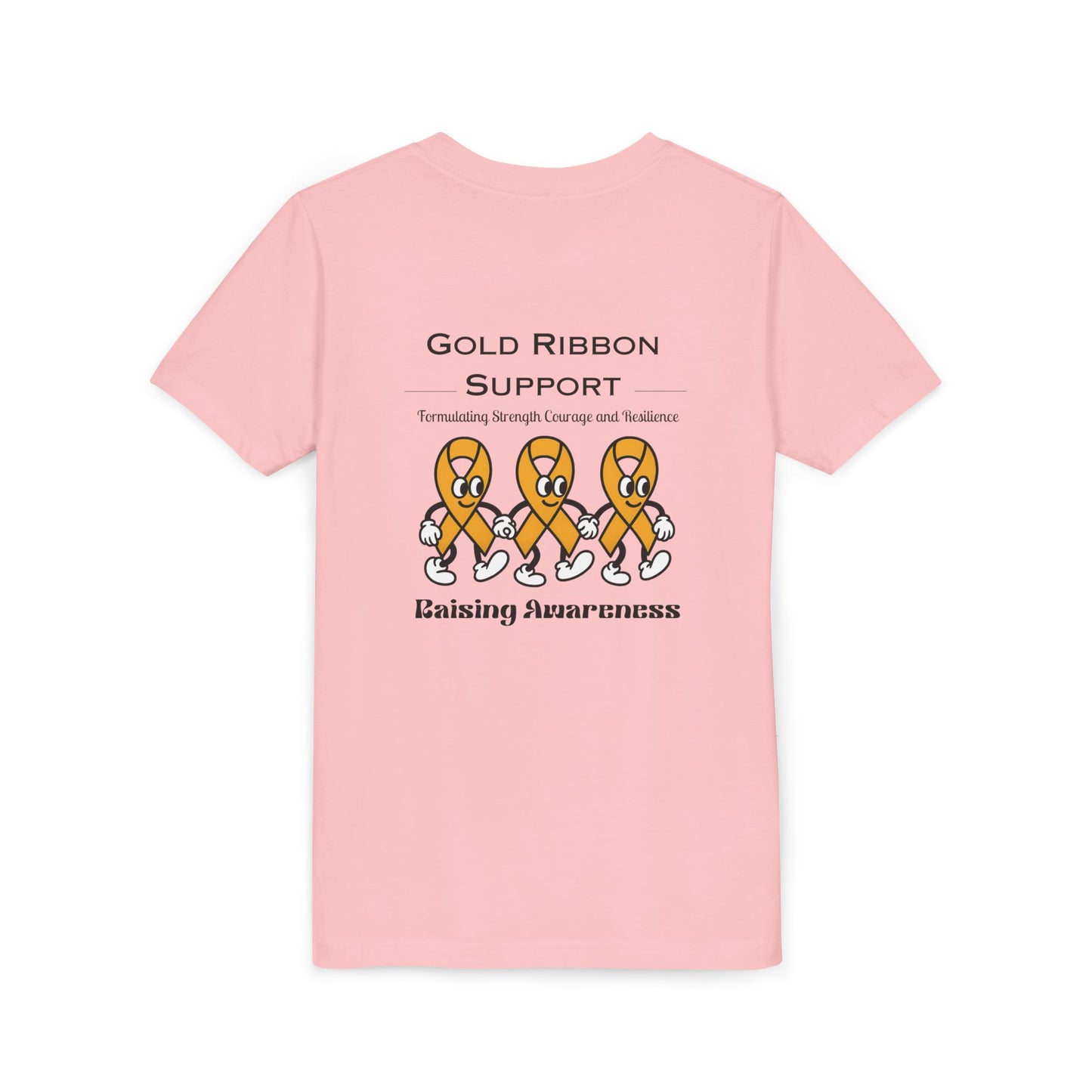 Kids Gold Ribbon Support Tee