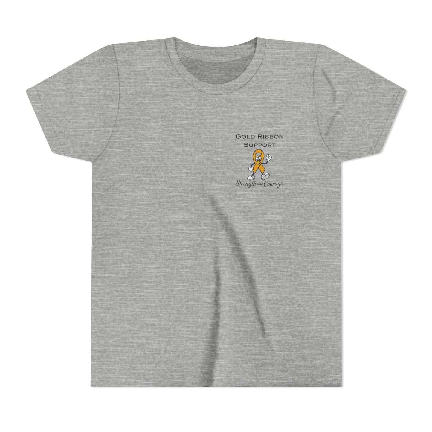 Kids Gold Ribbon Support Tee