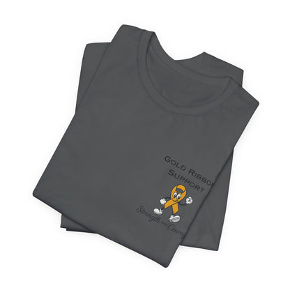 Gold Ribbon Support Tee