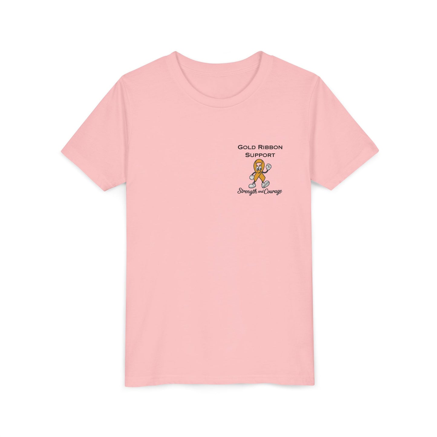 Kids Gold Ribbon Support Tee