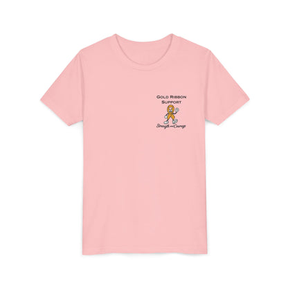 Kids Gold Ribbon Support Tee