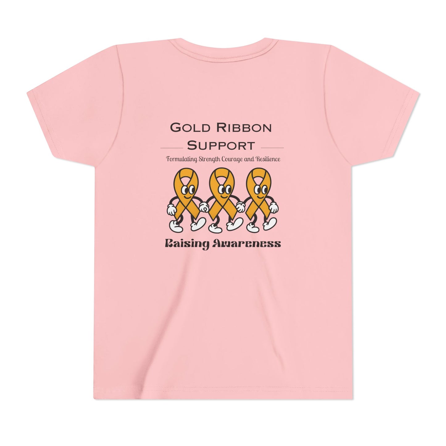 Kids Gold Ribbon Support Tee