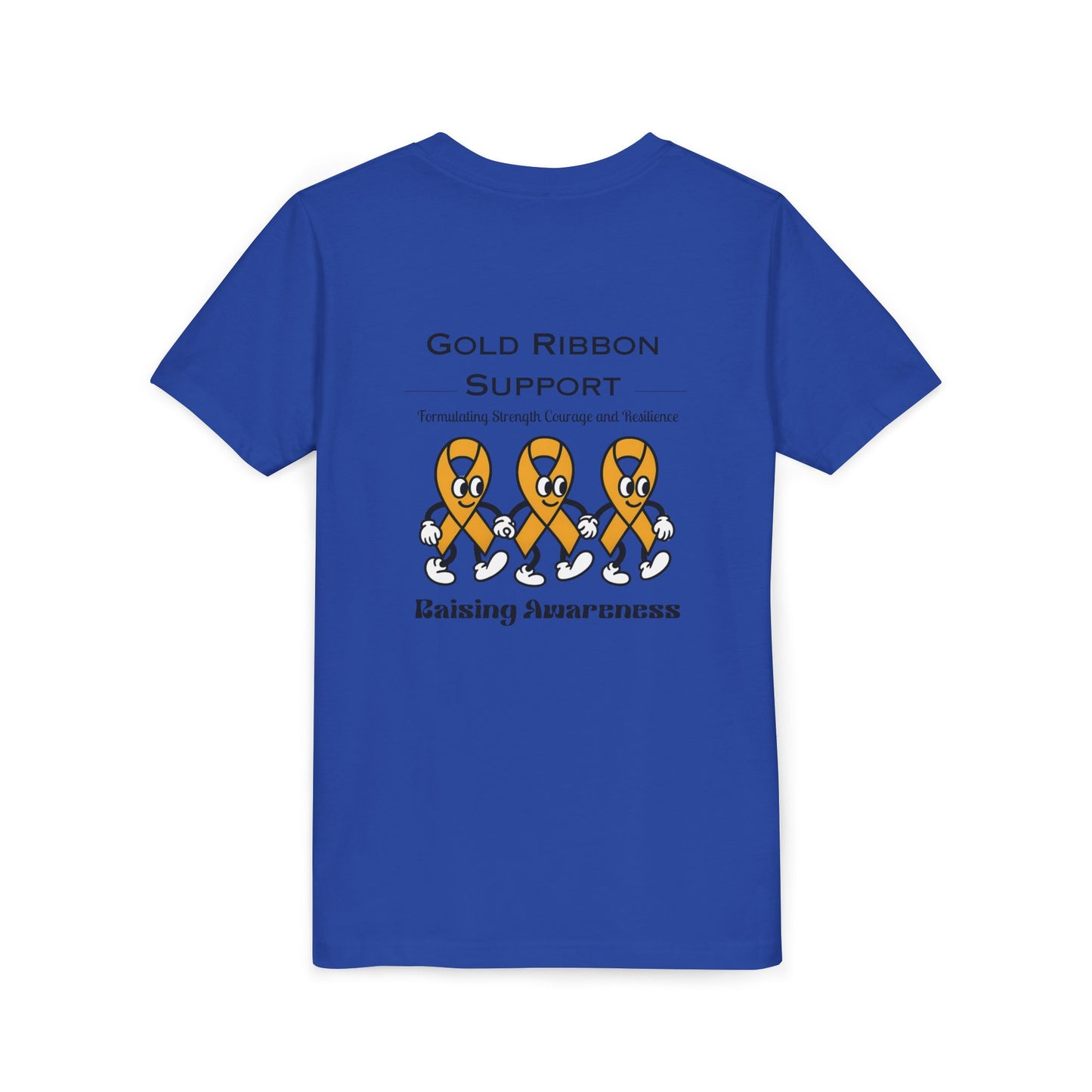 Kids Gold Ribbon Support Tee