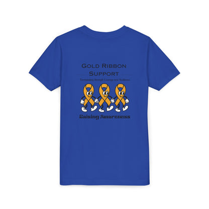 Kids Gold Ribbon Support Tee