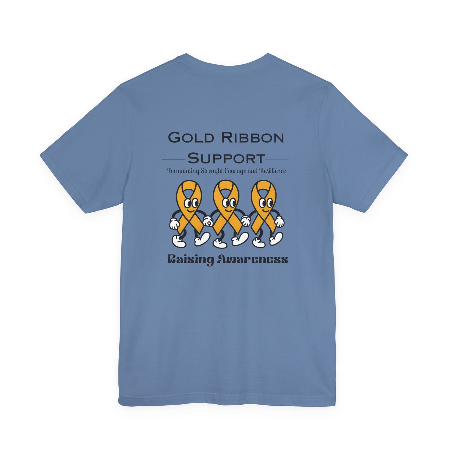 Gold Ribbon Support Tee