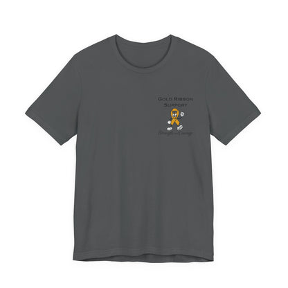 Gold Ribbon Support Tee