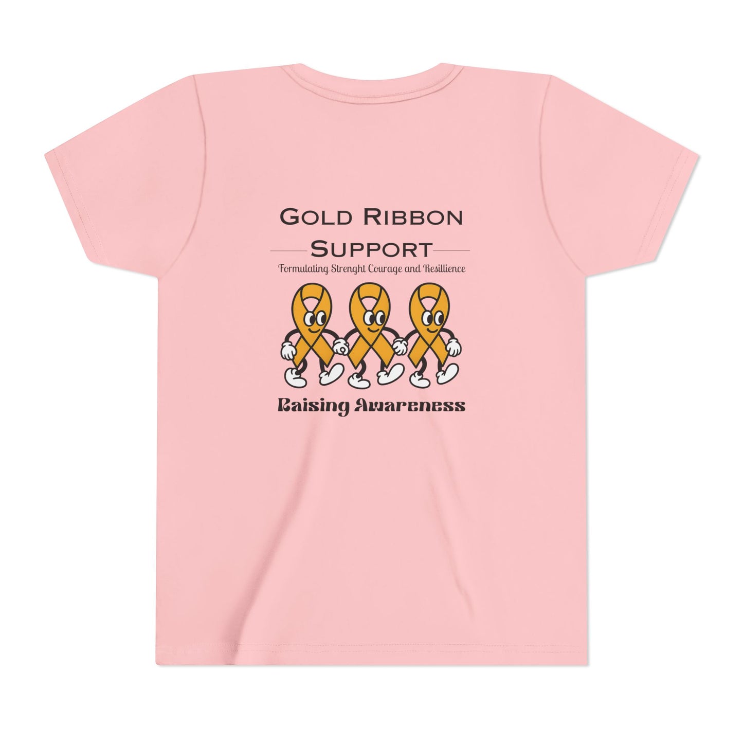 Kids Gold Ribbon Support Tee
