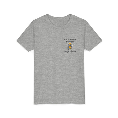 Kids Gold Ribbon Support Tee