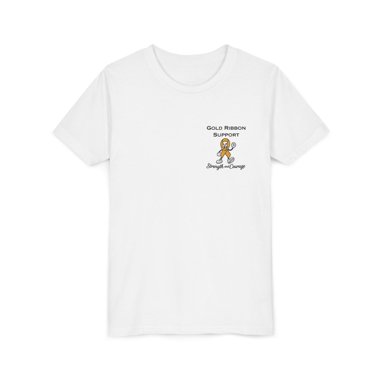 Kids Gold Ribbon Support Tee