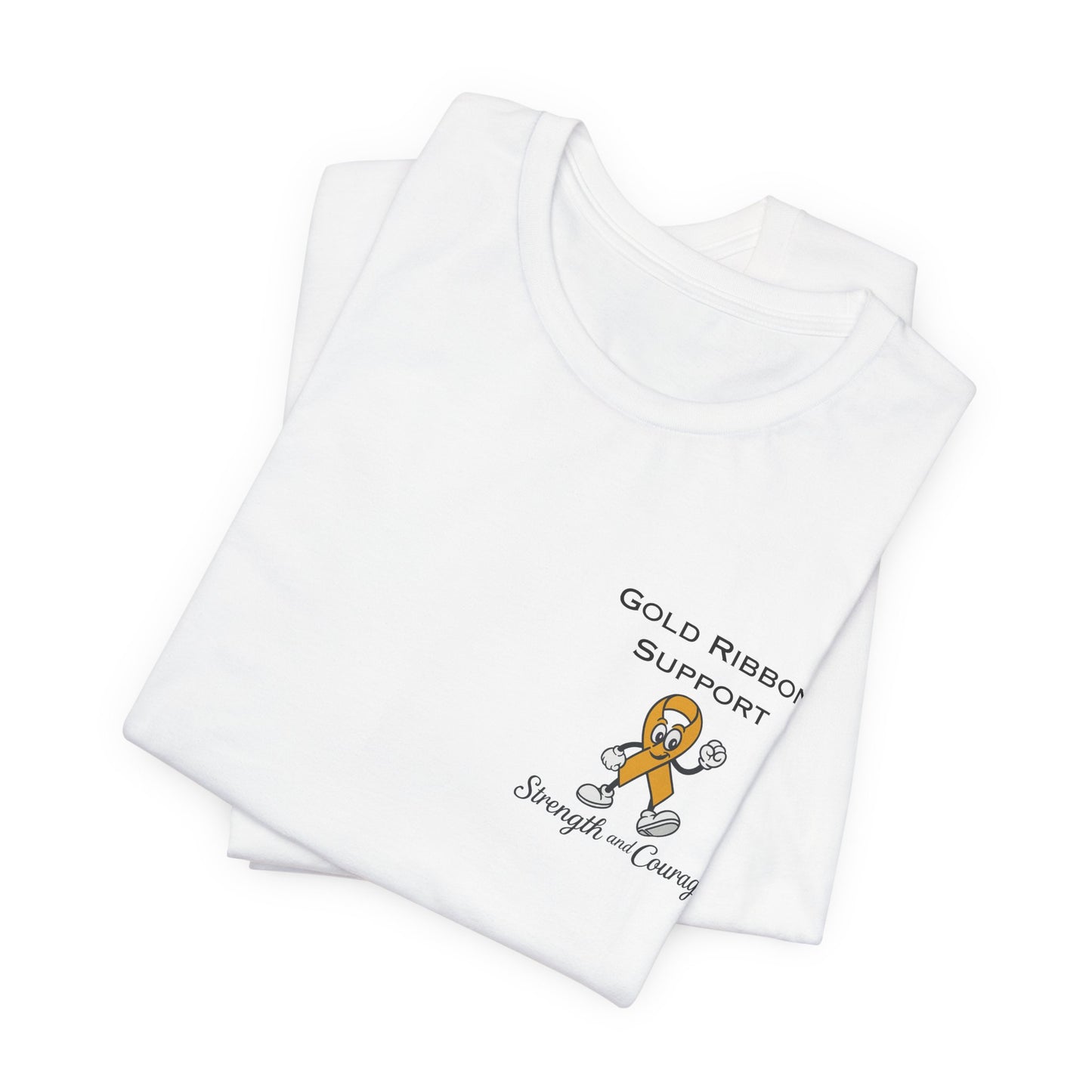 Gold Ribbon Support Tee