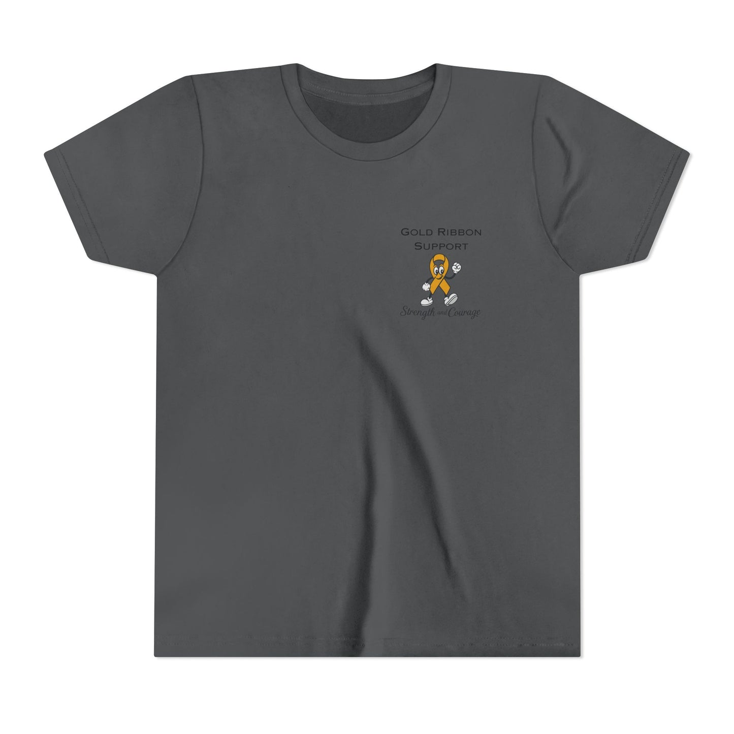 Kids Gold Ribbon Support Tee