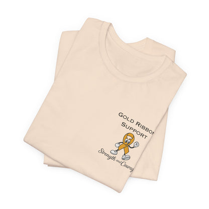 Gold Ribbon Support Tee