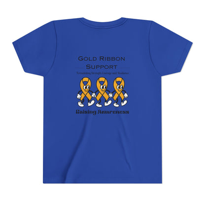 Kids Gold Ribbon Support Tee
