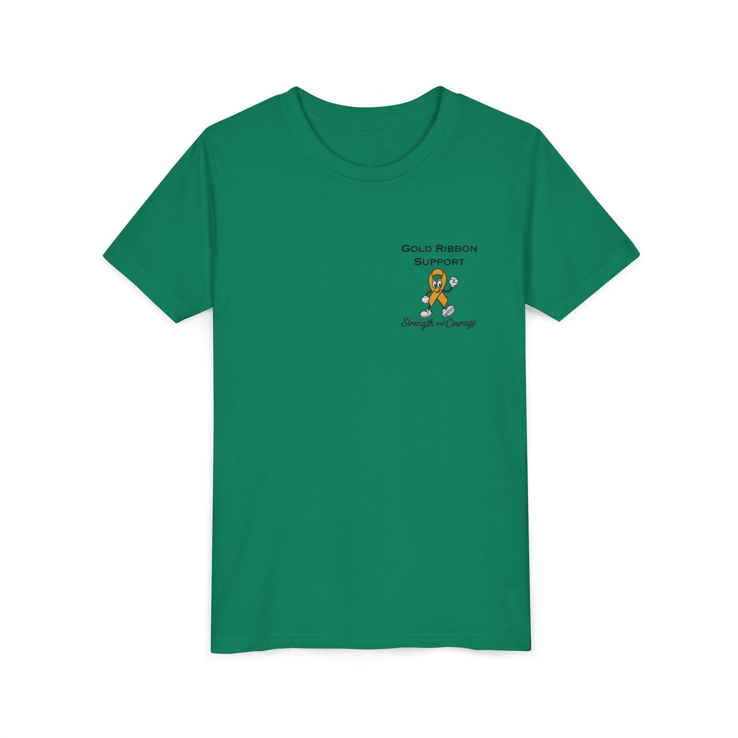 Kids Gold Ribbon Support Tee