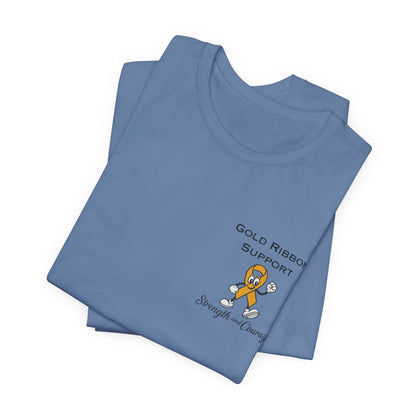 Gold Ribbon Support Tee