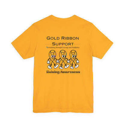 Gold Ribbon Support Tee