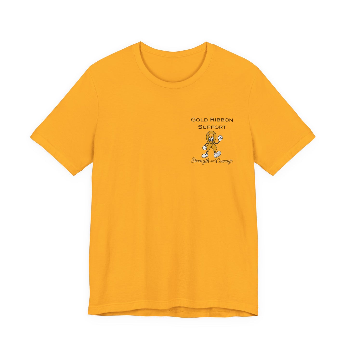 Gold Ribbon Support Tee
