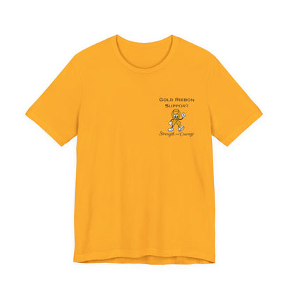 Gold Ribbon Support Tee