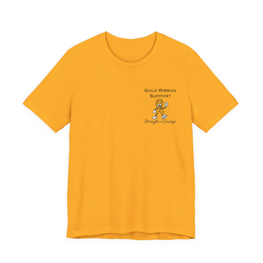 Gold Ribbon Support Tee