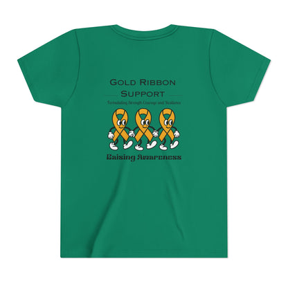 Kids Gold Ribbon Support Tee