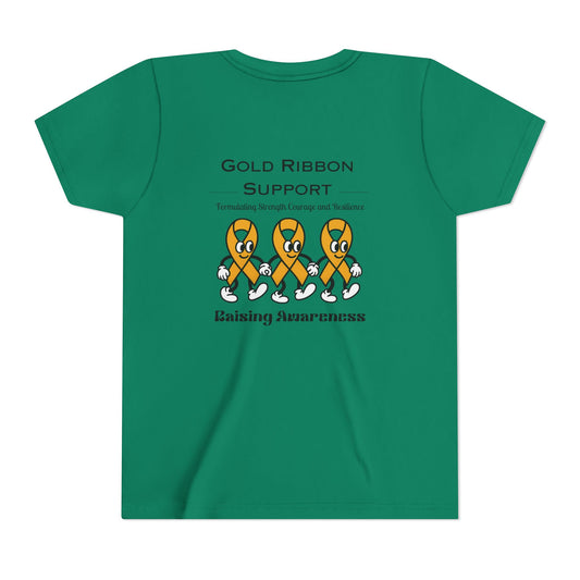 Kids Gold Ribbon Support Tee