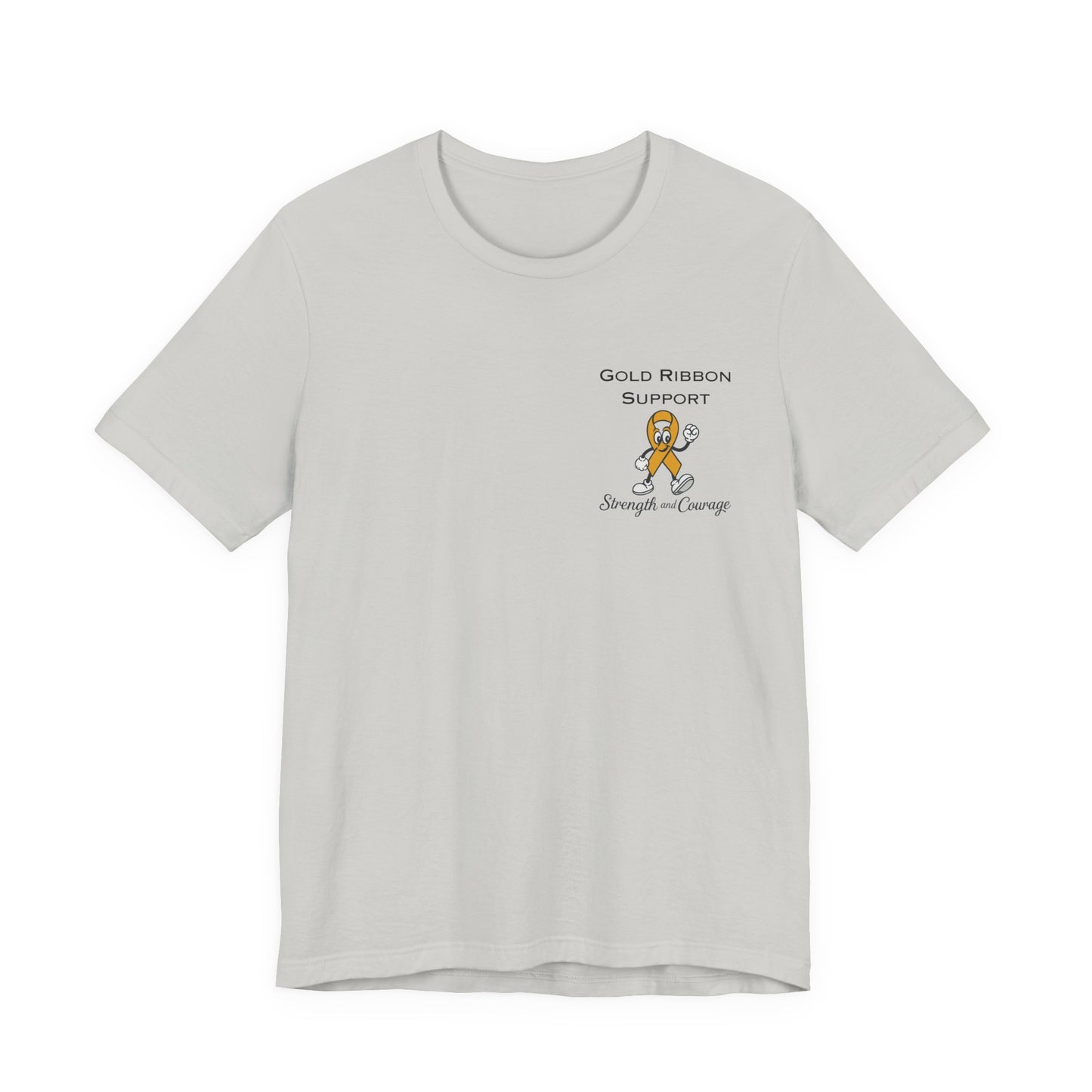 Gold Ribbon Support Tee