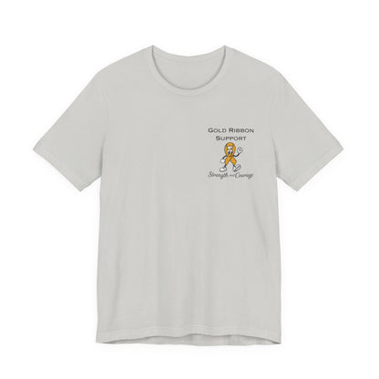 Gold Ribbon Support Tee
