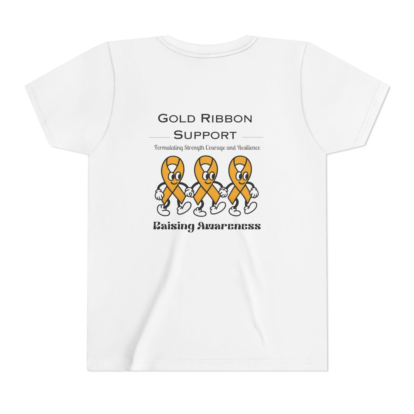 Kids Gold Ribbon Support Tee